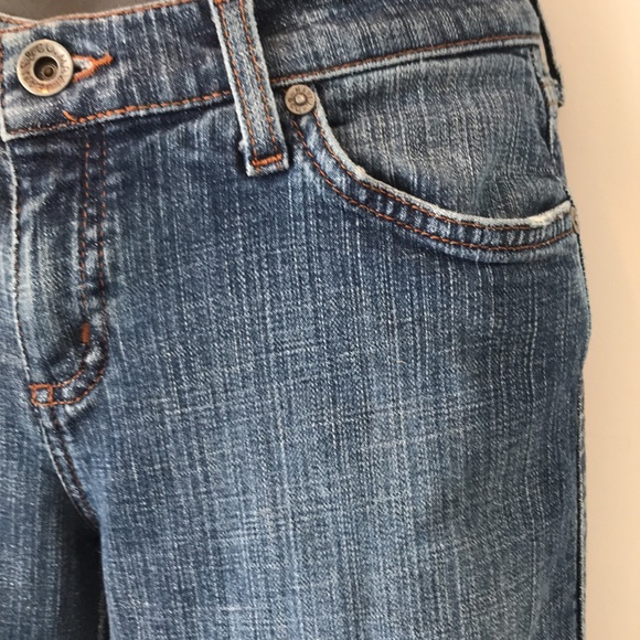 Mavi Marie wide leg denim. Blue crosshatch denim. - Picture 4 of 10